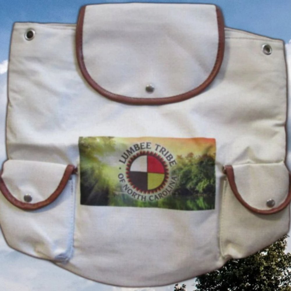 Beige Native American / American Indian Lumbee Backpack Unisex Handmade Item